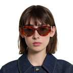 Gucci Women Cat Eye Frame Brown Sunglasses