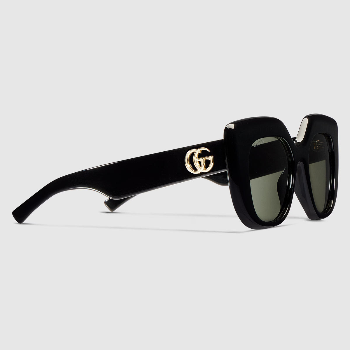 Gucci Women Square Frame Black Sunglasses