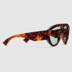 Gucci Women Mask Frame Light Brown Sunglasses