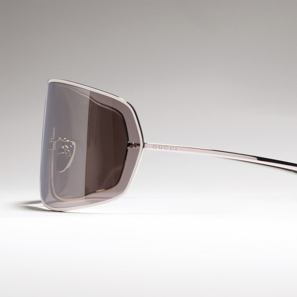 Gucci Women Mask Frame White Sunglasses
