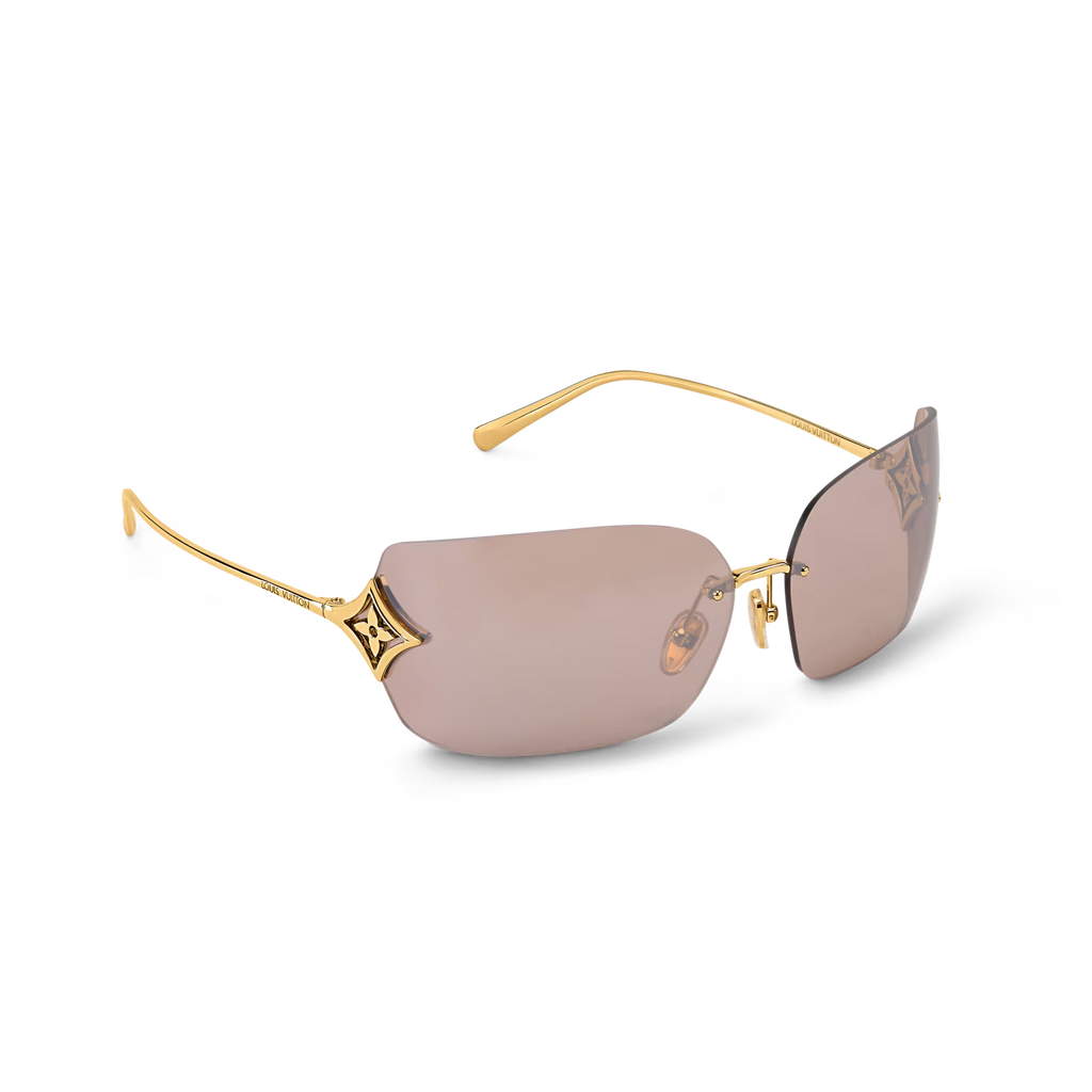 Louis Vuitton Women Rimless Frame Gold Sunglasses