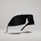 Gucci Women Mask Frame Shiny Black Sunglasses