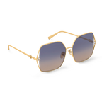 Louis Vuitton Women Square Frame Desert Gold Sunglasses