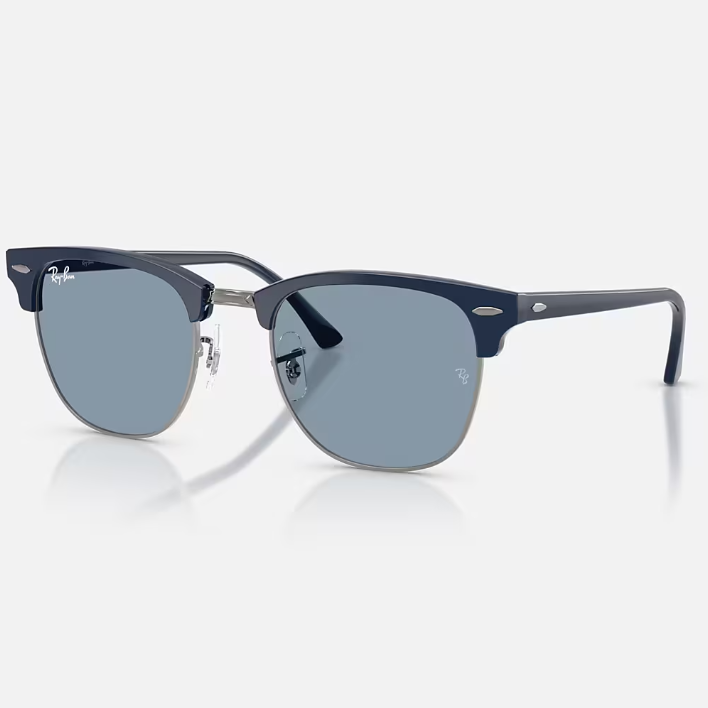 Ray Ban Women Square Frame Matte Blue Sunglasses