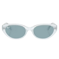 Ray Ban Women Pillow Frame Transparent Ice Sunglasses
