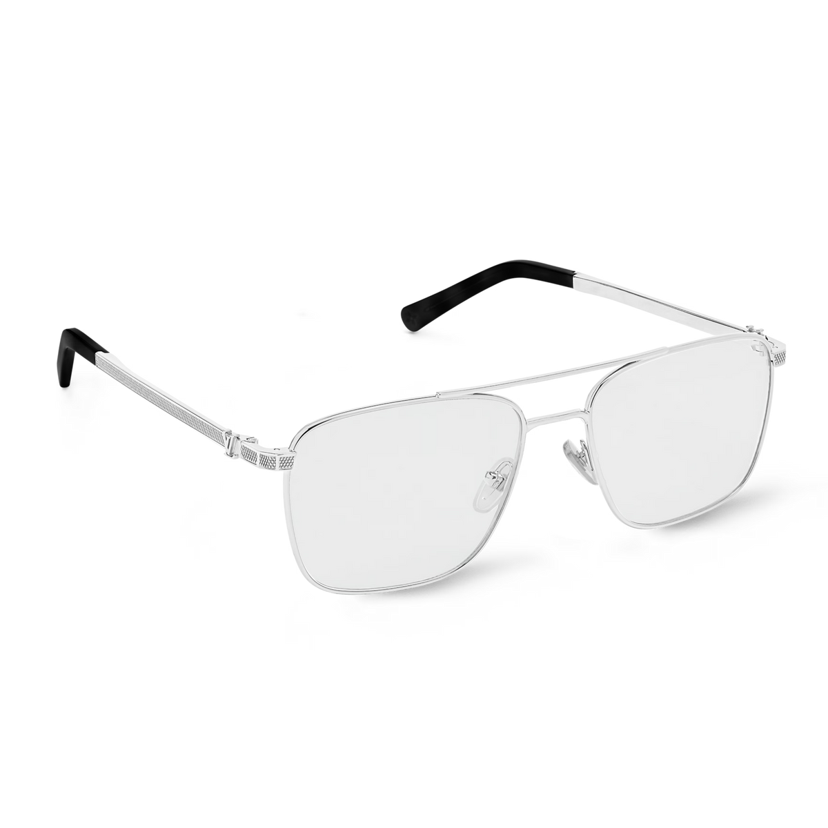 Louis Vuitton Women Square Frame Silver Sunglasses