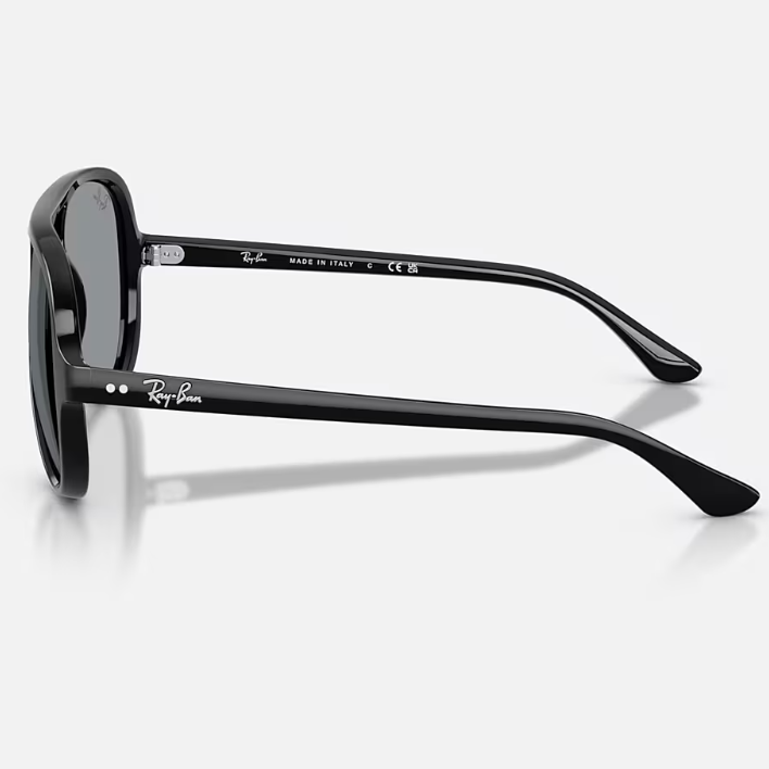 Ray Ban Women Pilot Frame Polished Black Sunglasses