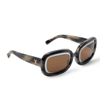 Louis Vuitton Women Square Frame Ink Black Sunglasses