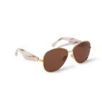 Louis Vuitton Women Pilot Frame White Sunglasses