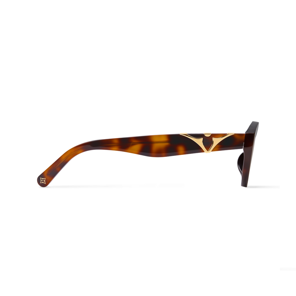 Louis Vuitton Women Oval Frame Brown Sunglasses