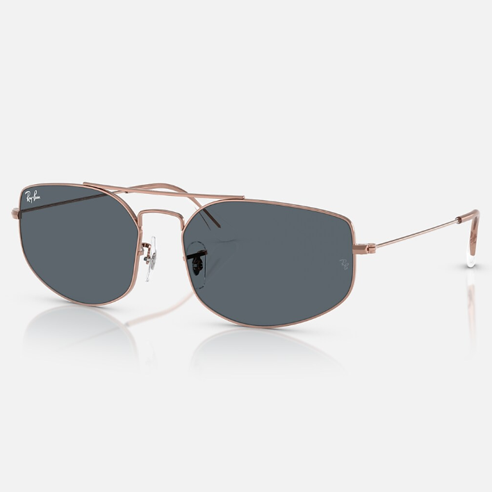 Ray Ban Women Irregular Frame Bronze Gold Sunglasses