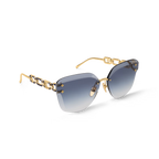 Louis Vuitton Women Cat Eye Frame Rich Gold Sunglasses