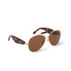 Louis Vuitton Women Pilot Frame Brown Sunglasses