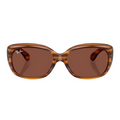 Ray Ban Women Butterfly Frame Brown Sunglasses