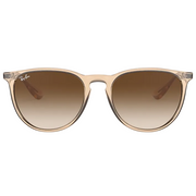 Ray Ban Men Phantos Frame Polished Transparent Brown Sunglasses