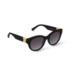 Louis Vuitton Women Round Frame Jet Black Sunglasses