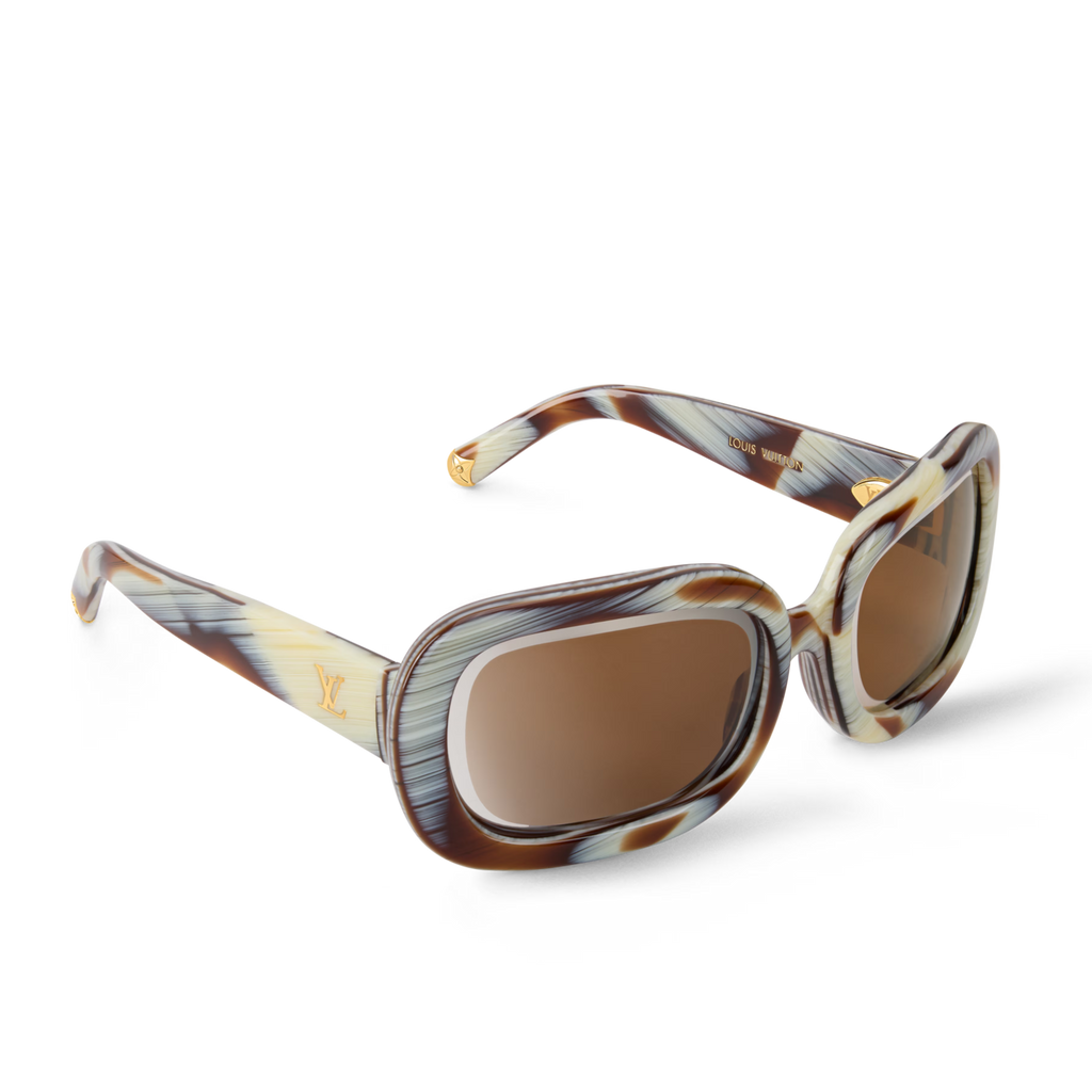 Louis Vuitton Women Square Frame Honey Sunglasses