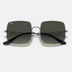 Ray Ban Women Square Frame Ash Silver Sunglasses