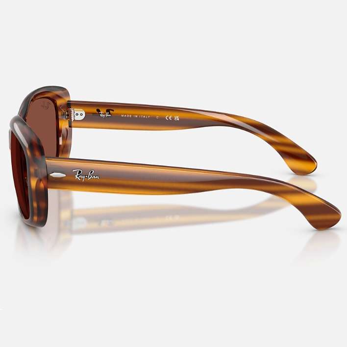 Ray Ban Women Butterfly Frame Brown Sunglasses
