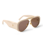 Louis Vuitton Women Pilot Frame Cream Sunglasses