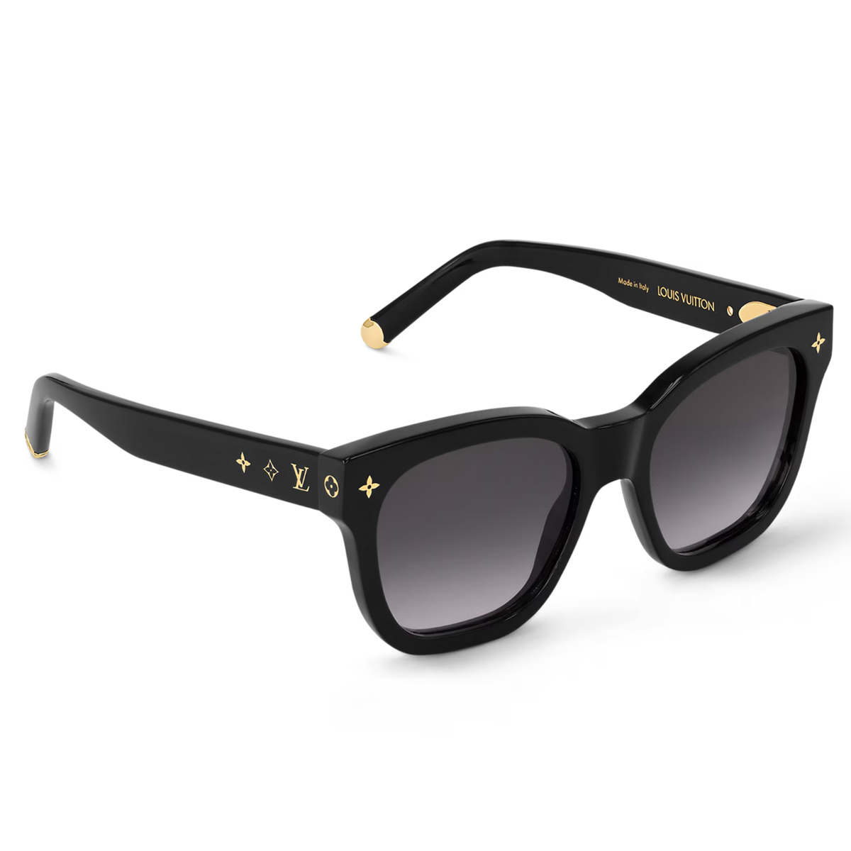 Louis Vuitton Women Square Frame Ash Black Sunglasses