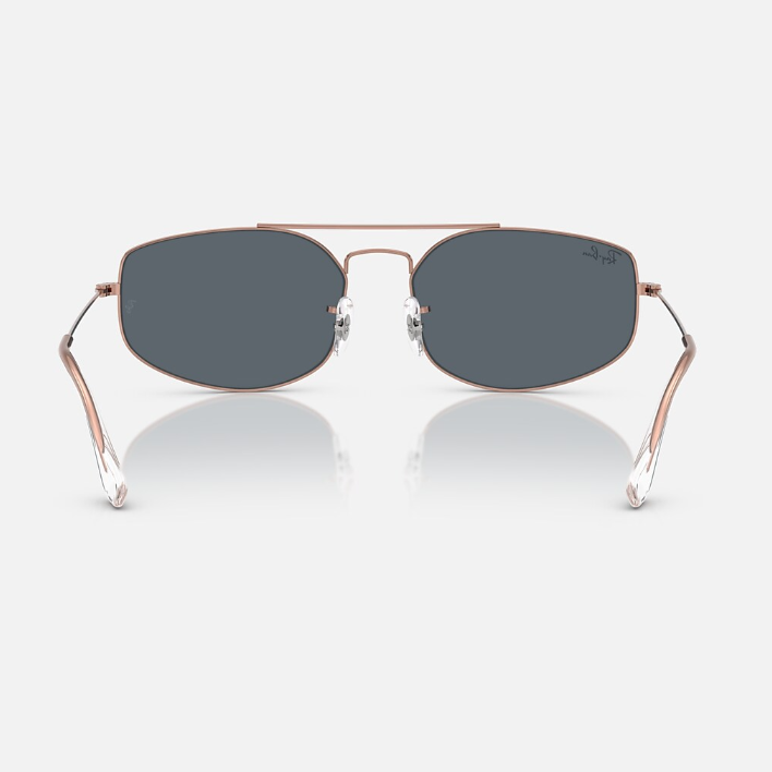Ray Ban Women Irregular Frame Bronze Gold Sunglasses