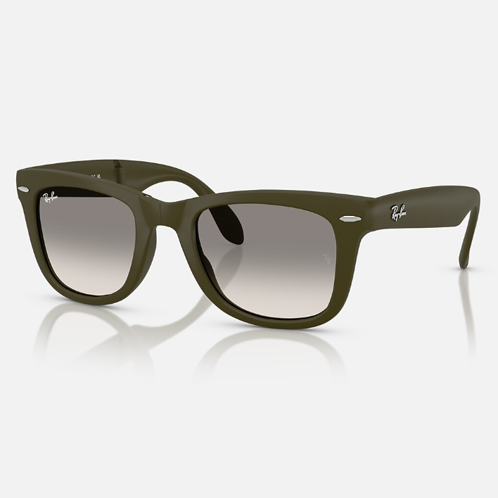 Ray Ban Women Square Frame Matte Military Green Sunglasses