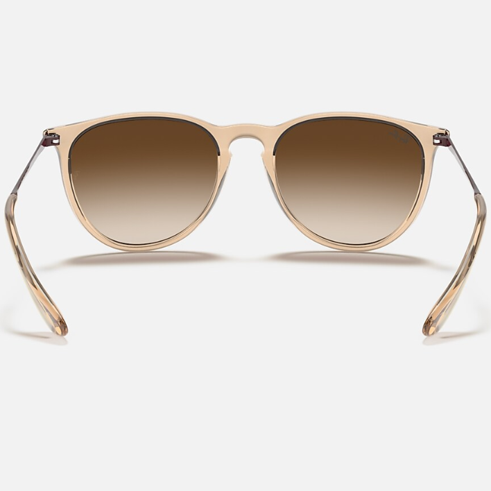 Ray Ban Men Phantos Frame Polished Transparent Brown Sunglasses