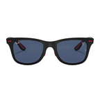 Ray Ban Men Square Frame Rustic Black Sunglasses