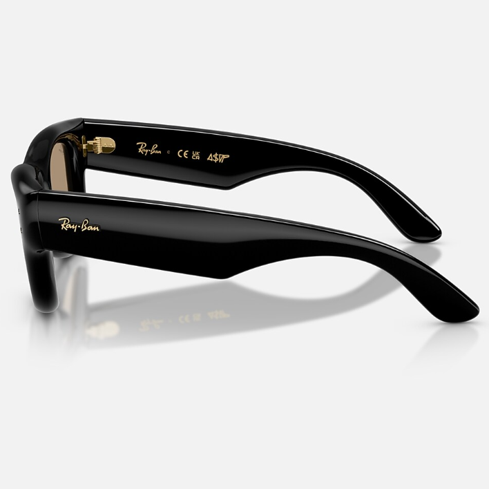 Ray Ban Women Square Frame Polished Black Sunglasses