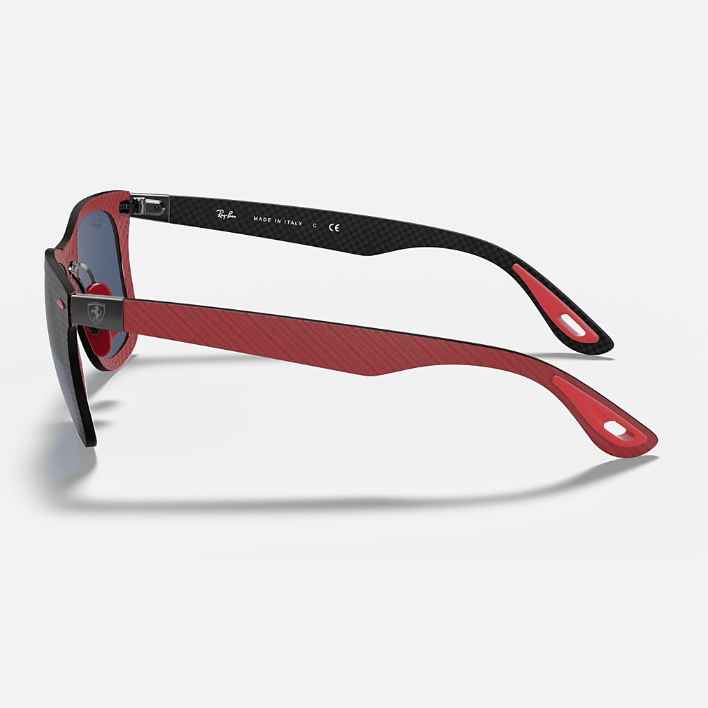Ray Ban Men Square Frame Rustic Black Sunglasses