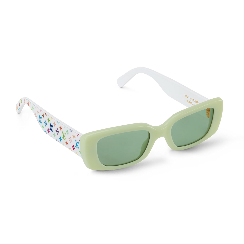 Louis Vuitton Women Cat Eye Frame Green Sunglasses