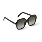 Louis Vuitton Women Square Frame Slate Black Sunglasses