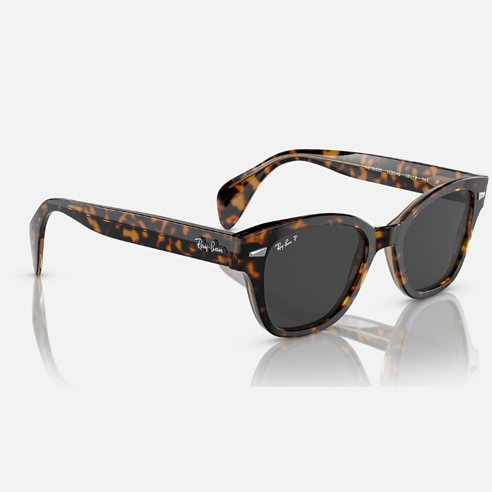 Ray Ban Men Square Frame Light Brown Sunglasses