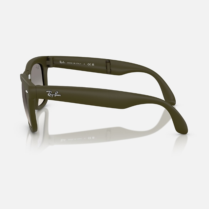 Ray Ban Women Square Frame Matte Military Green Sunglasses