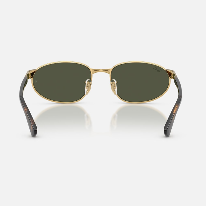 Ray Ban Women Irregular Frame Shimmer Gold Sunglasses