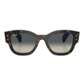 Ray Ban Women Square Frame  Polished Havana Grey Sunglasses