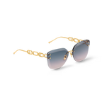 Louis Vuitton Women Cat Eye Frame Royal Gold Sunglasses