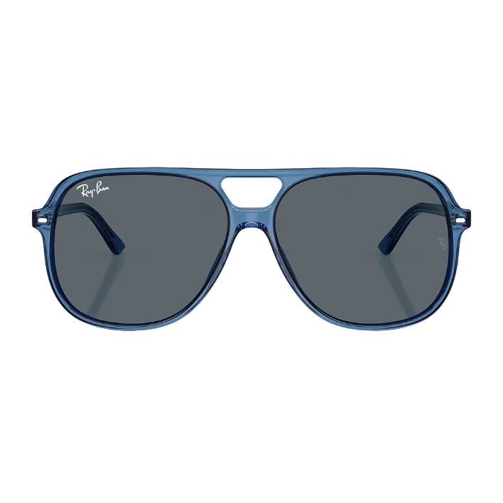 Ray Ban Women Square Frame Polished Blue Sunglasses