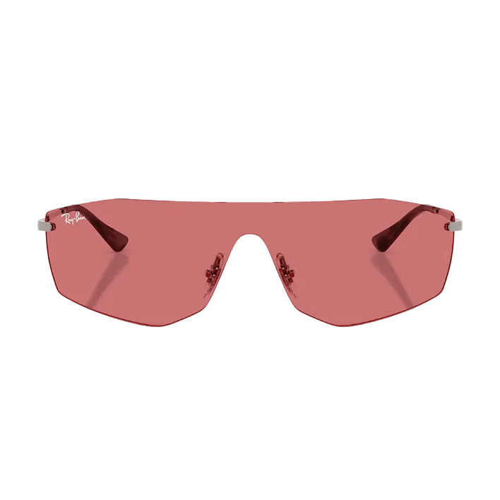 Ray Ban Women Irregular Frame Polished Gunmetal Sunglasses