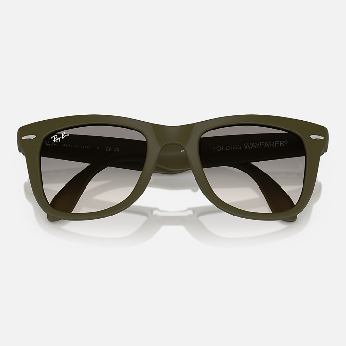 Ray Ban Women Square Frame Matte Military Green Sunglasses