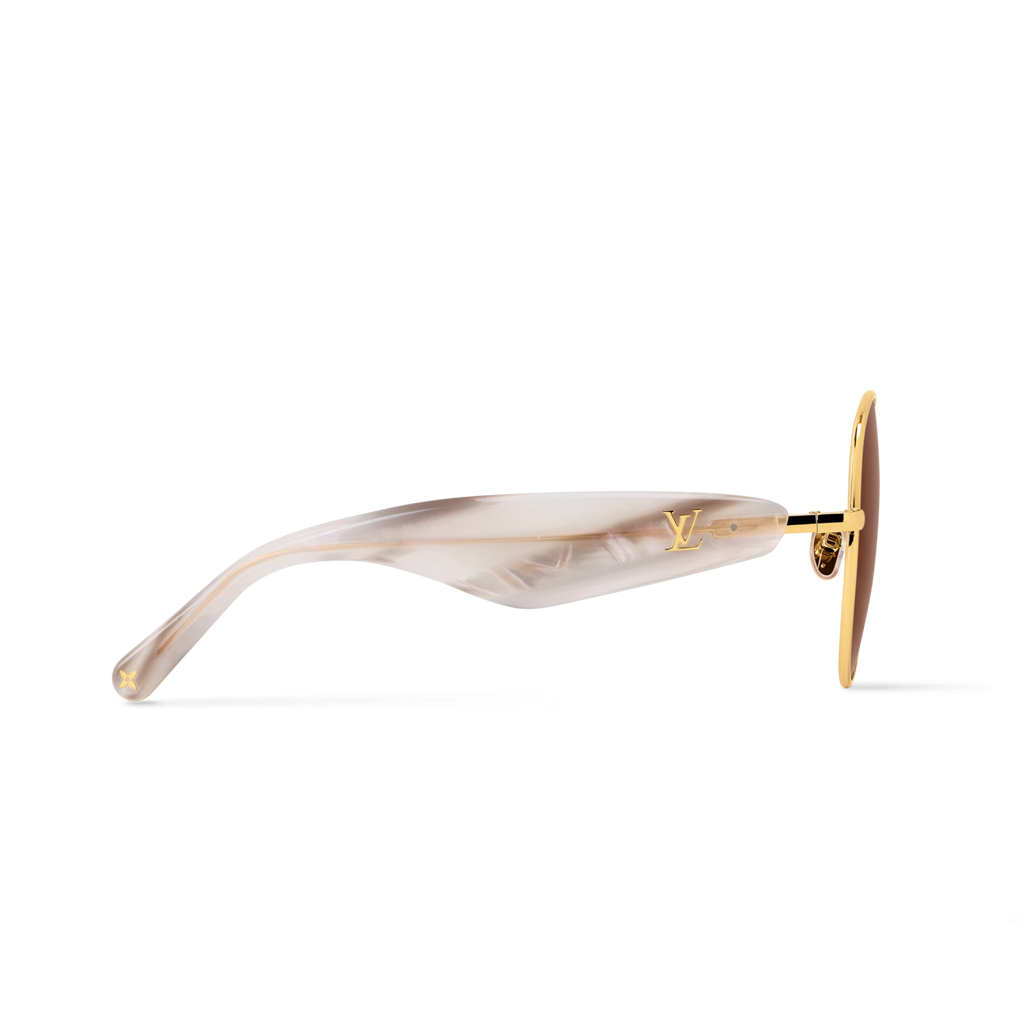 Louis Vuitton Women Pilot Frame White Sunglasses