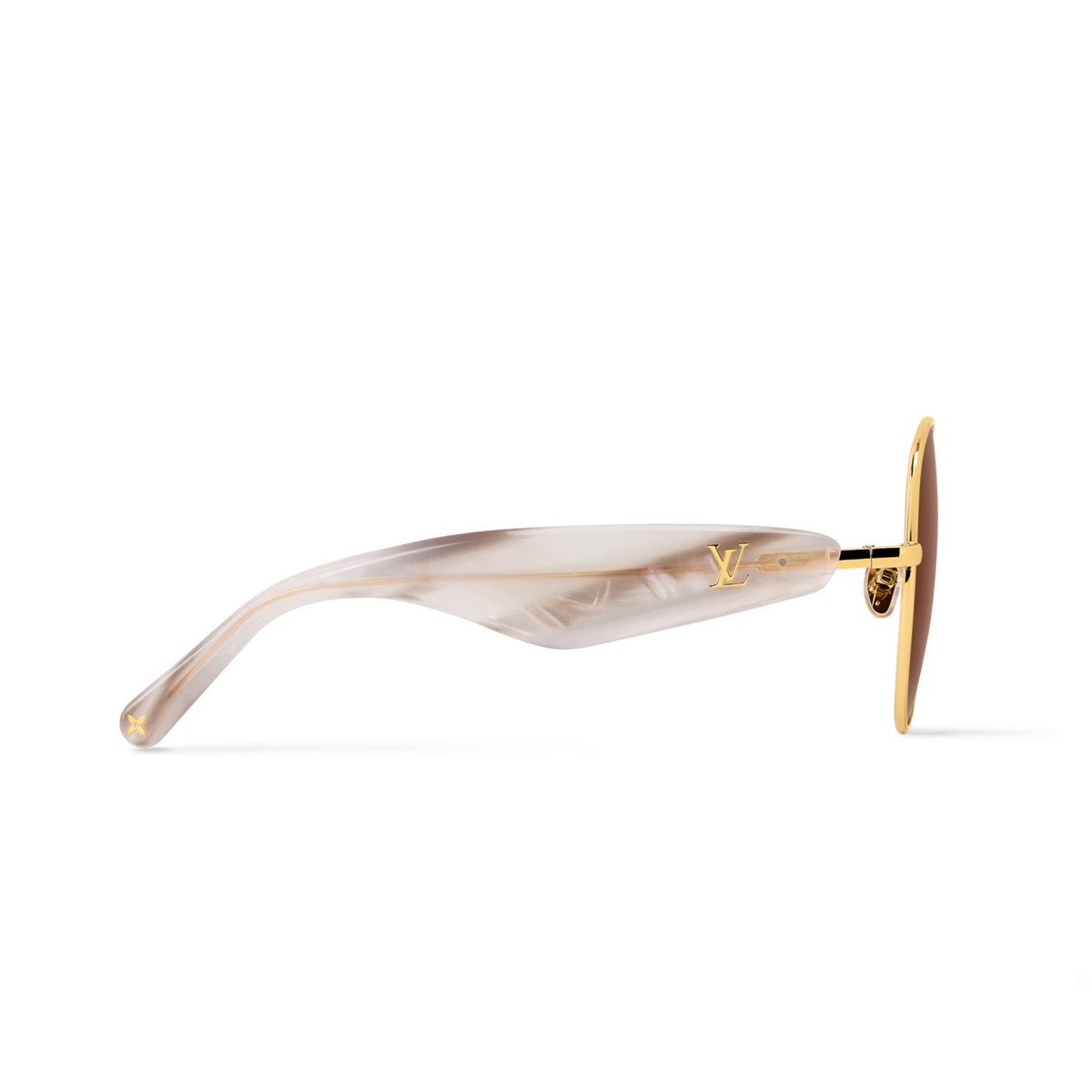 Louis Vuitton Women Pilot Frame White Sunglasses