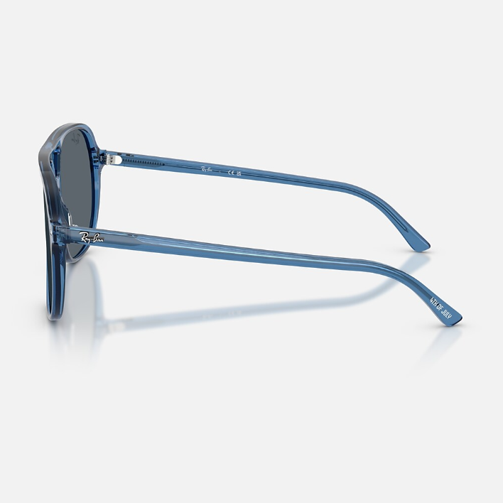 Ray Ban Women Square Frame Polished Blue Sunglasses