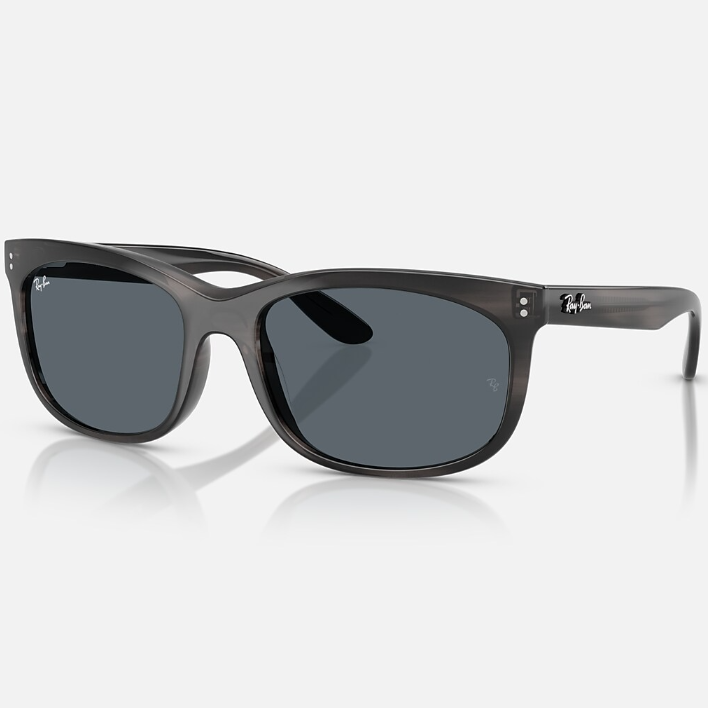 Ray Ban Women Pillow Frame Striped Gray Sunglasses