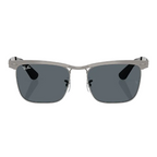 Ray Ban Men Square Frame Matte Sandblasted Sunglasses