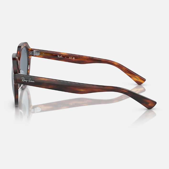 Ray Ban Men Square Frame Mud Brown Sunglasses