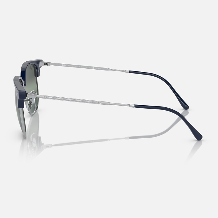 Ray Ban Women Irregular Frame  Polished Blue On Silver Sunglasses