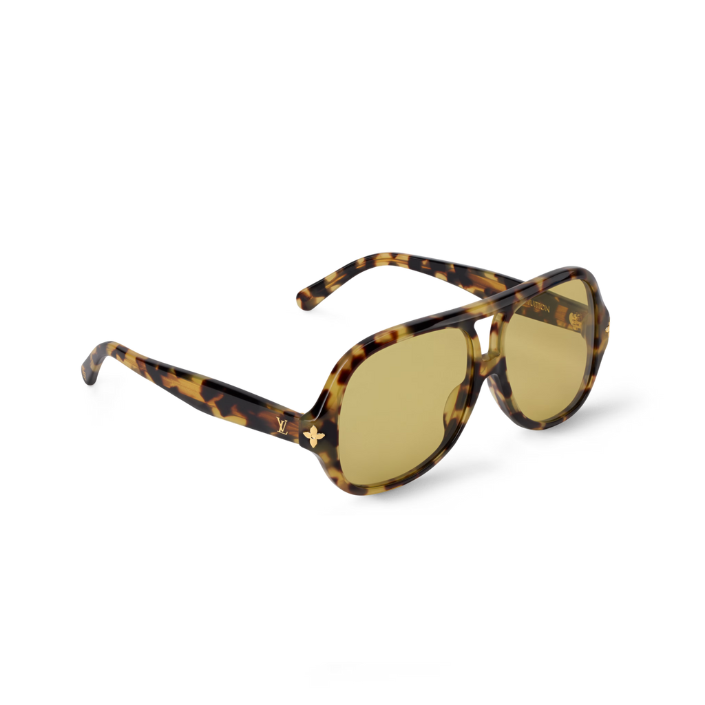 Louis Vuitton Women Square Frame Brown Sunglasses