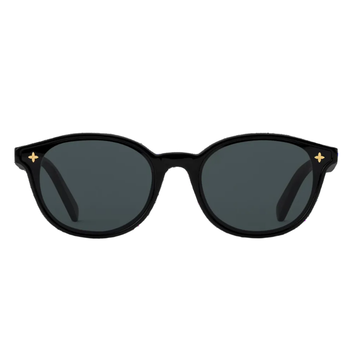 Louis Vuitton Women Round Frame Coal Black Sunglasses